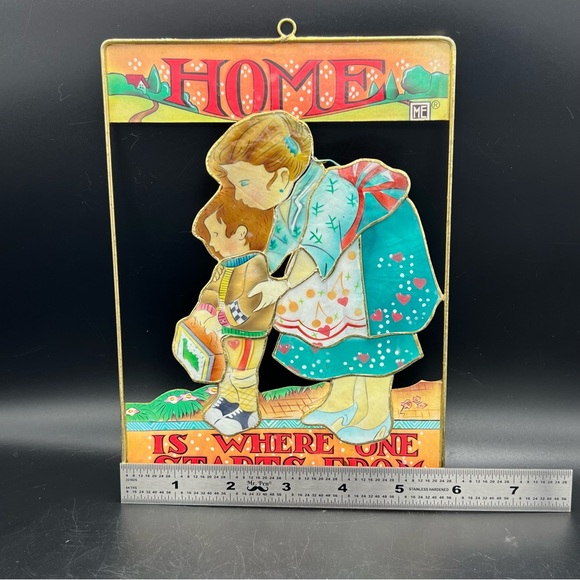 RARE VINTAGE 1998 MARY ENGELBREIT 8" x 6" METAL WALL HANGING Sun Catcher A - Picture 5 of 6